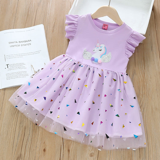 Dreamy Twirl baby girl party wear frock | 2 to 6 Years