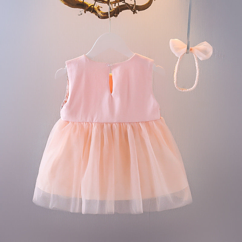 Item code : 7203 Frock with Hairband | 1 Year to 2.5 Years