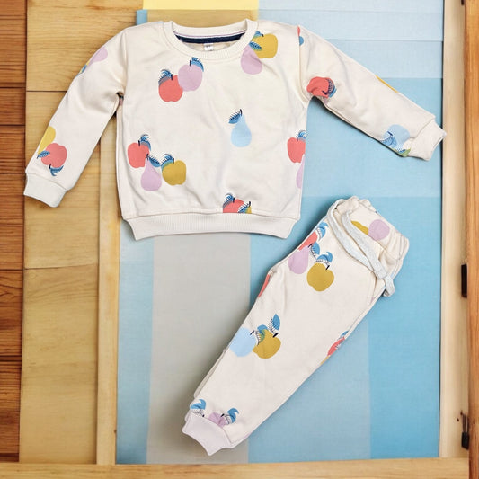 Baby Girl mid season tracksuit same print | 9 Month to 2 Years