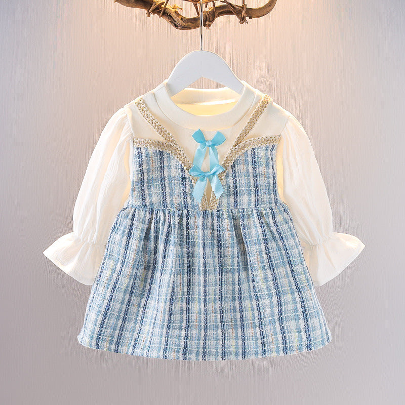 Semi formal stylish mid season frock |1-3.5 Years