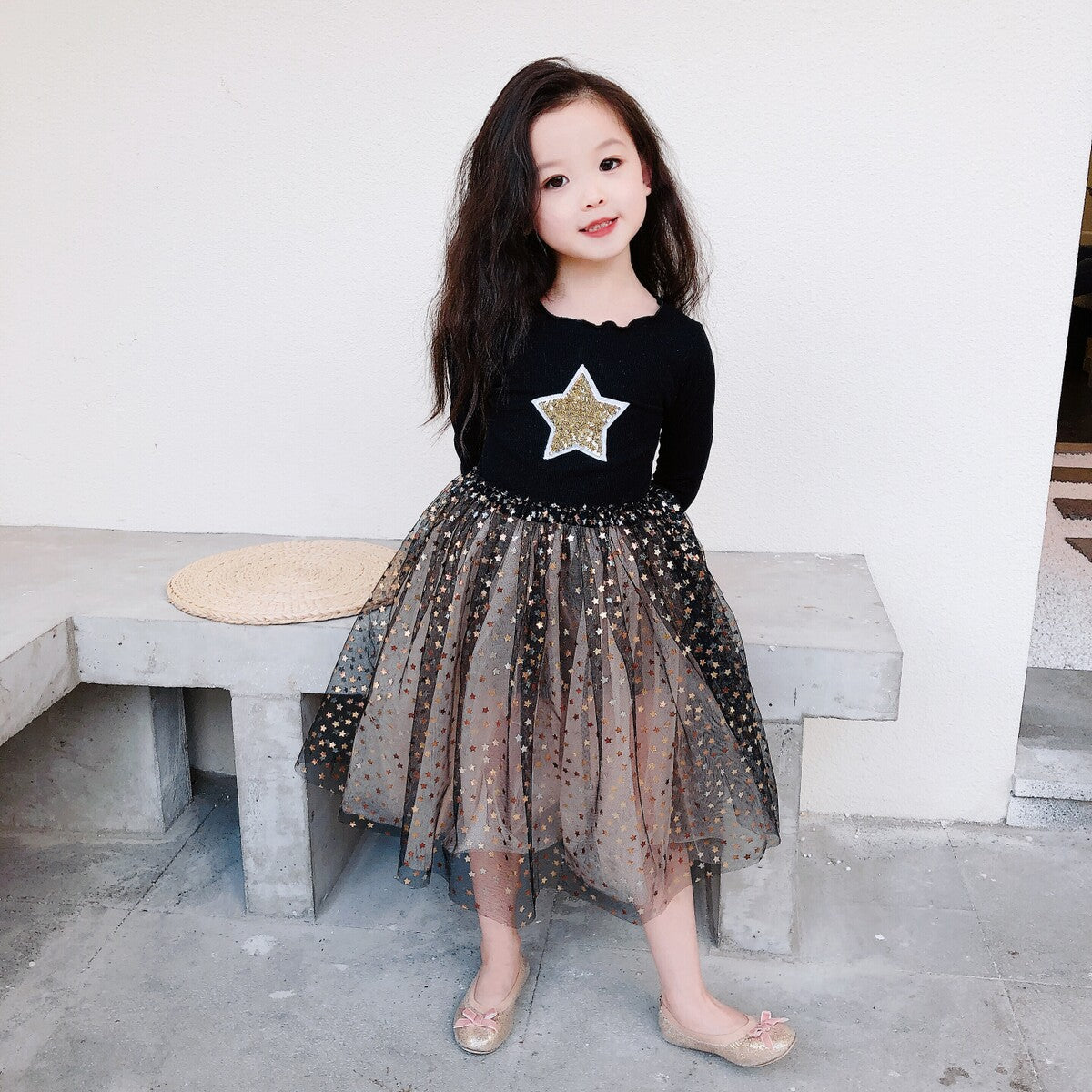 Mid season Black Star Frock | 2 to  5.5 Years