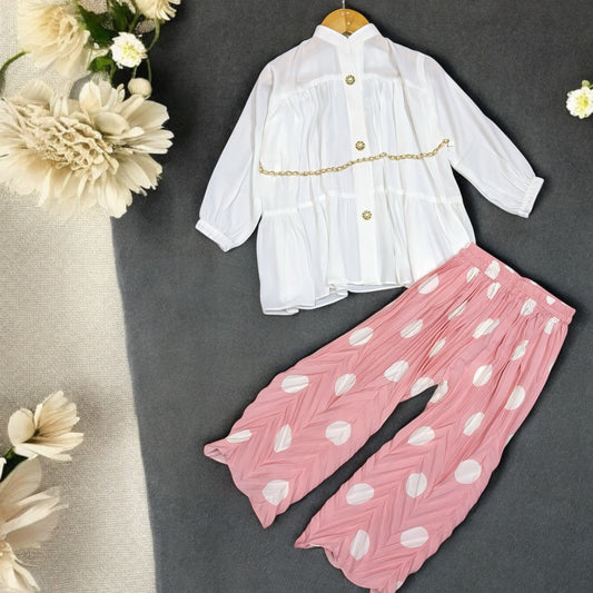 Chiffon Sober Outdoor wear flapper Suit | 6-11 Years