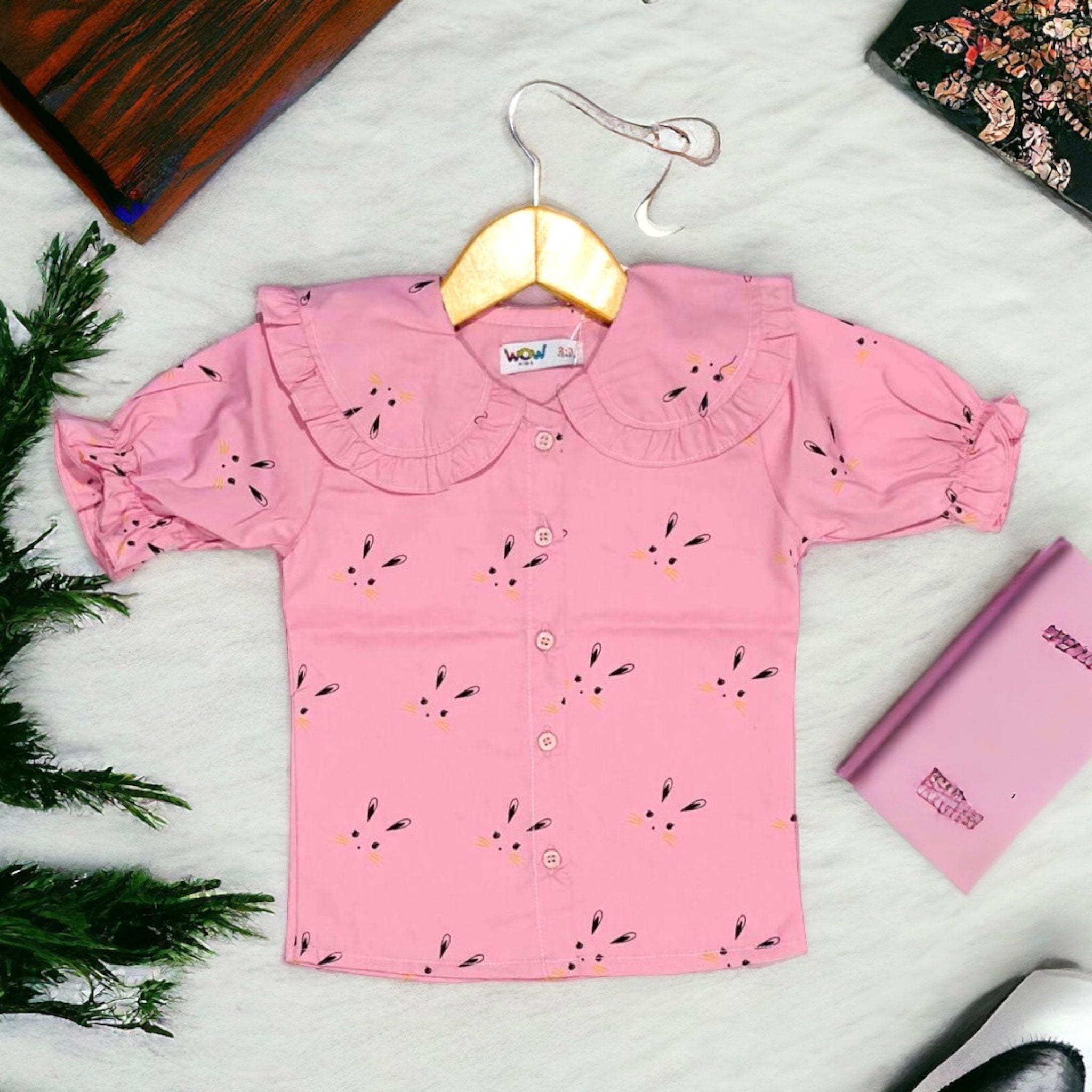 Printed Quality Cotton Shirt for baby Girl 6 Month to 5 Years Kidsay Clothing