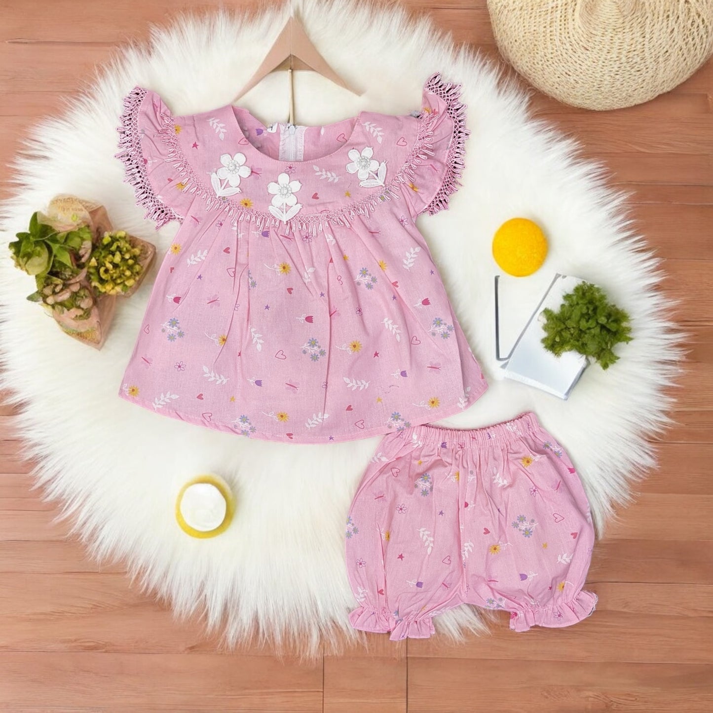 Girls Cotton  jabla suit | 1 Year to