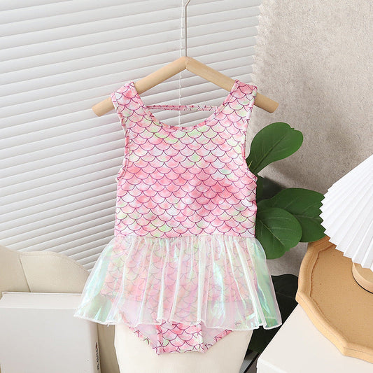 New Born Frock Style Romper Swimsuit